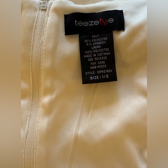 Teeze Me White Pleated Halter Mini Dress - Picture 2 of 4